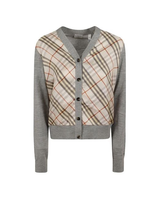 Cardigans Burberry de color Gray