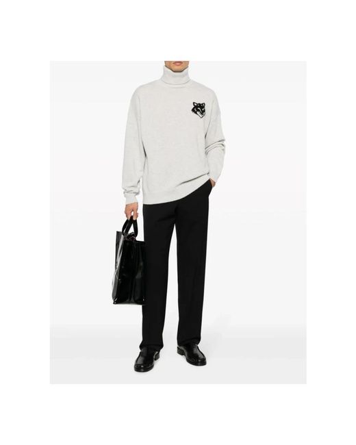 Knitwear > turtlenecks Maison Kitsuné pour homme en coloris White
