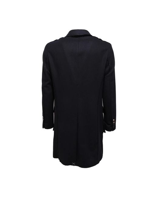 Officina 36 Black Single-Breasted Coats for men