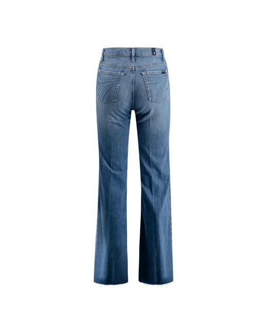 Jeans > straight jeans 7 For All Mankind en coloris Blue