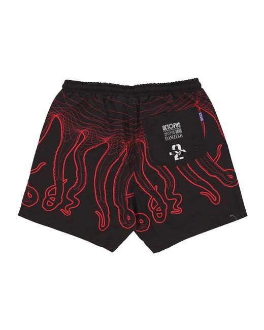 Octopus Red Beachwear for men