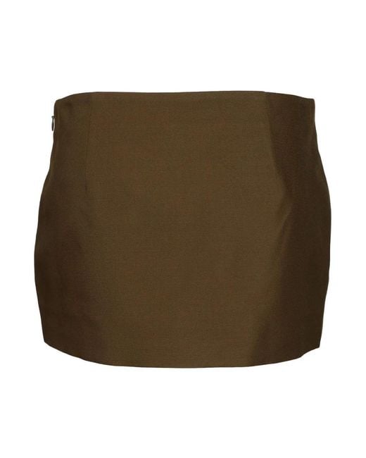 Khaite Green Short Skirts