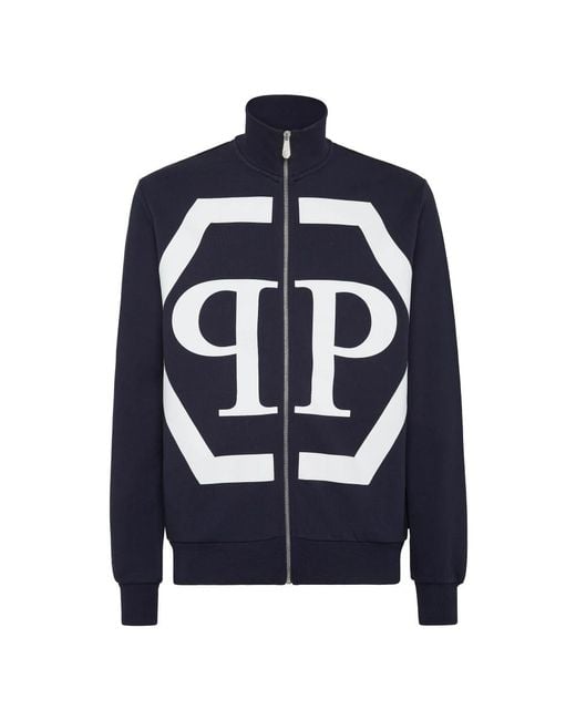Philipp Plein Jogging Jacket Hexagon in het Blue voor heren
