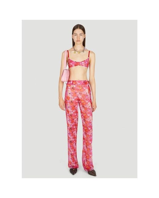 Louise Lyngh Bjerregaard Red Straight Trousers