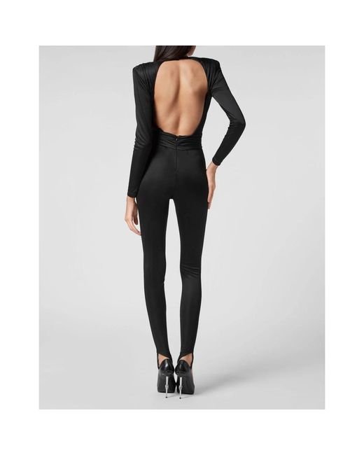 Philipp Plein Jumpsuits & Playsuits ,Zwart ,Jumpsuit in het Black