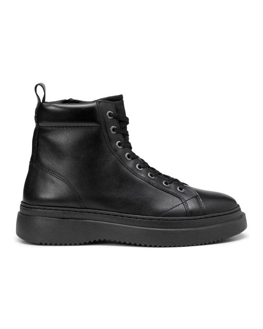 Marc O' Polo Black Lace-Up Boots for men