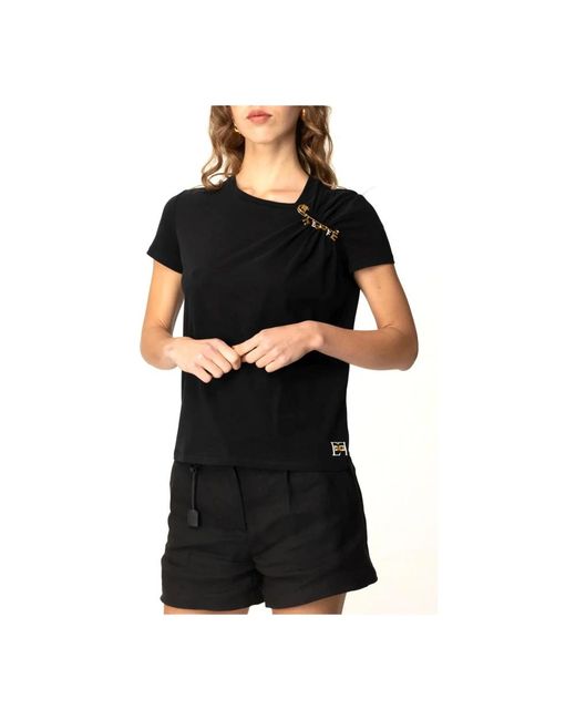 Elisabetta Franchi Black T-Shirts