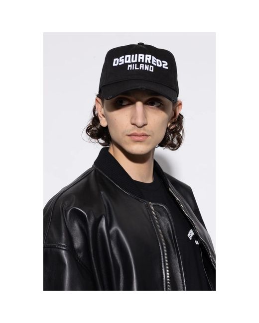 DSquared² Black Caps for men