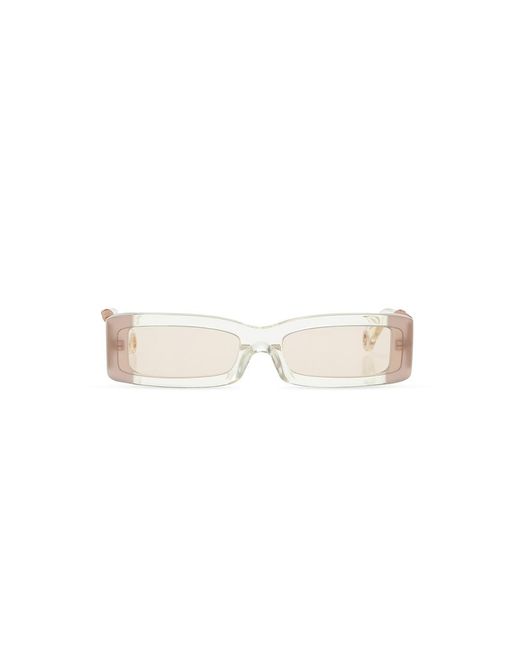 Sunglasses with logo di Jacquemus in Yellow