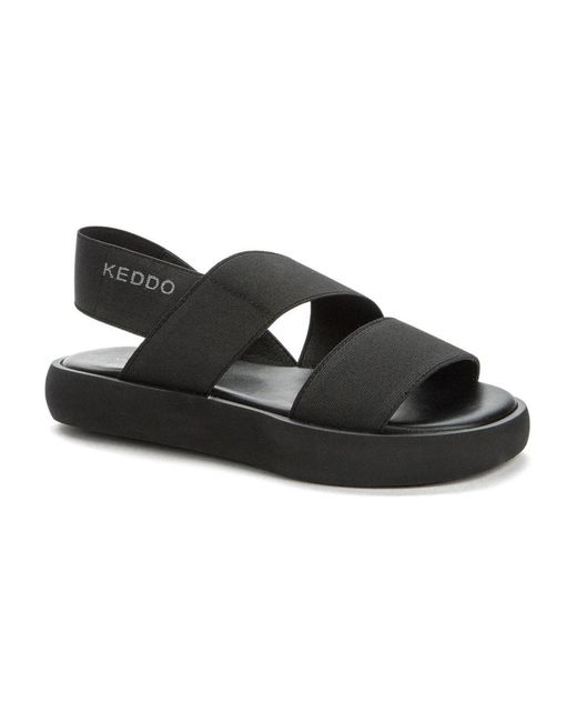 Flat Sandals Keddo en coloris Black