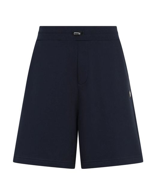 Philipp Plein Fleece Shorts Basic in het Blue voor heren