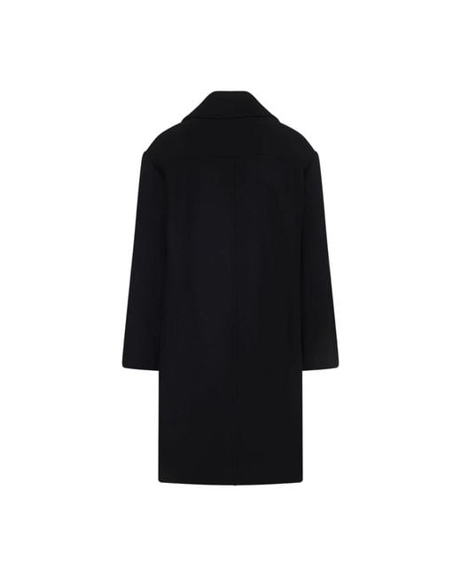 Dries Van Noten Black Double-Breasted Coats for men