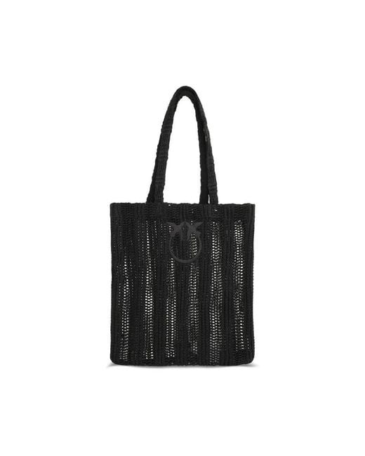 Pinko Black Shopping Bags