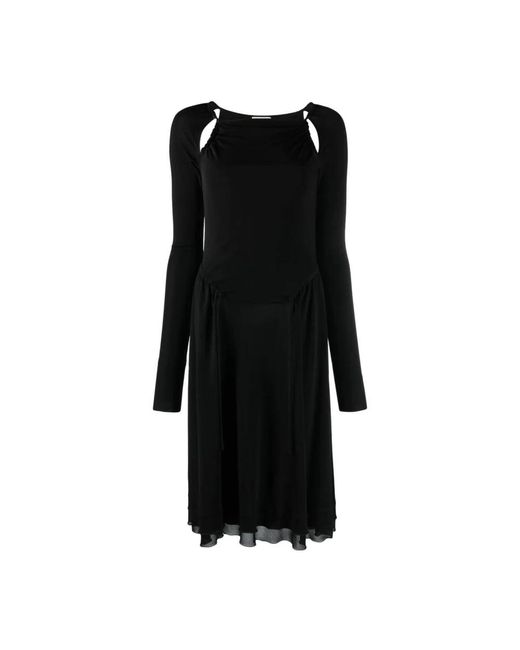 Ferragamo Black Midi Dresses