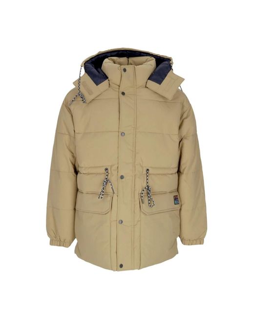Element Jassen ,Bruin ,Polyester Khaki Trekka Donsjack Met Dryflight Technology in het Green voor heren