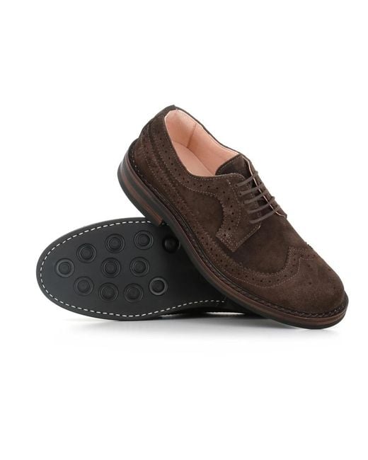 Astorflex Brown Laced Shoes for men