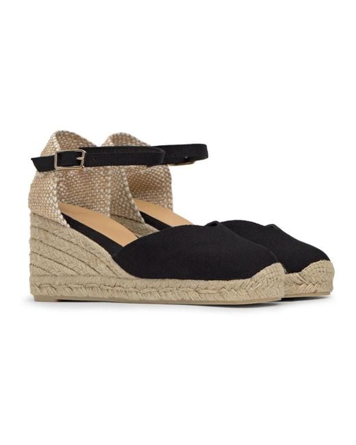 Castaner Black Wedges