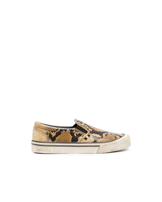 Bally White Santa Ana Slip-On Sneakers