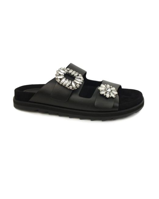 Guess Schoenen ,Zwart ,Slippers in het Black