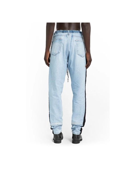 Jeans > slim-fit jeans Greg Lauren pour homme en coloris Blue