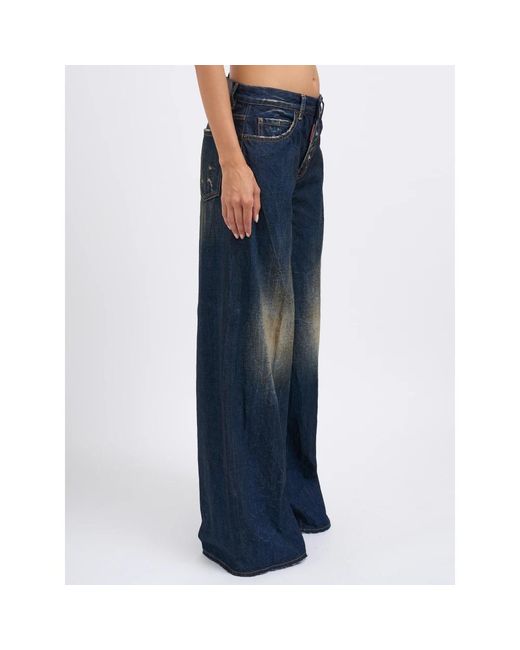 DSquared² Blue Wide Jeans