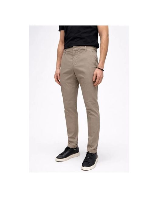 Dondup Gray Chinos for men