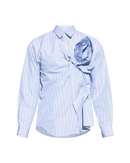 Comme des Garçons Hemd Mit Gestreiftem Muster in Blue für Herren