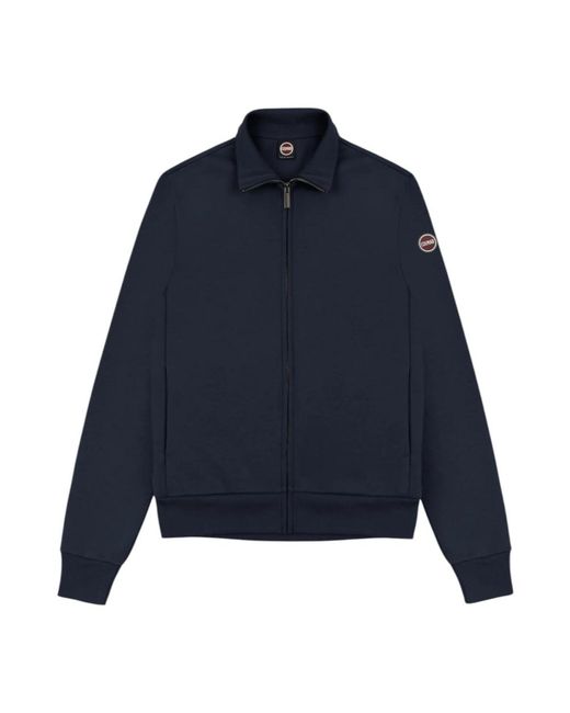 Colmar Hoodies & Sweatvesten ,Blauw ,Katoen Blauwe Sweater Met Ritssluiting in het Blue voor heren