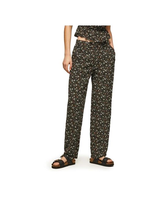 Pepe Jeans Green Straight Trousers