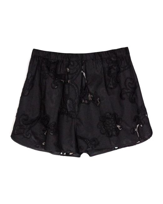 Semicouture Black Short Shorts