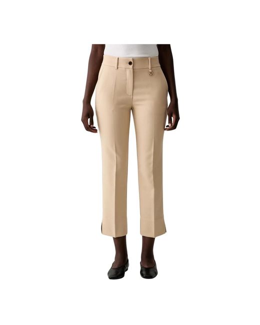 Joop! Broeken ,Polyester Cropped Broeken in het Natural