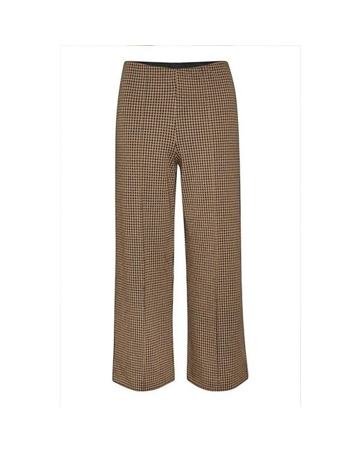 Part Two Brown Wide Trousers