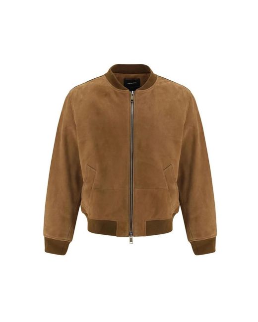 Yves Salomon Bomber Jackets in het Brown voor heren