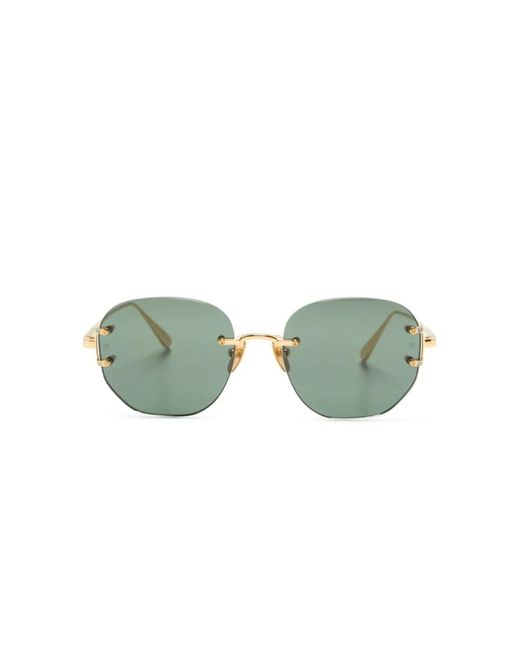 Linda Farrow Green Sunglasses