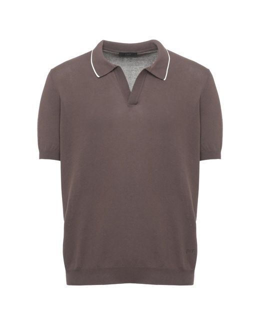 Fay Brown Polo Shirts for men