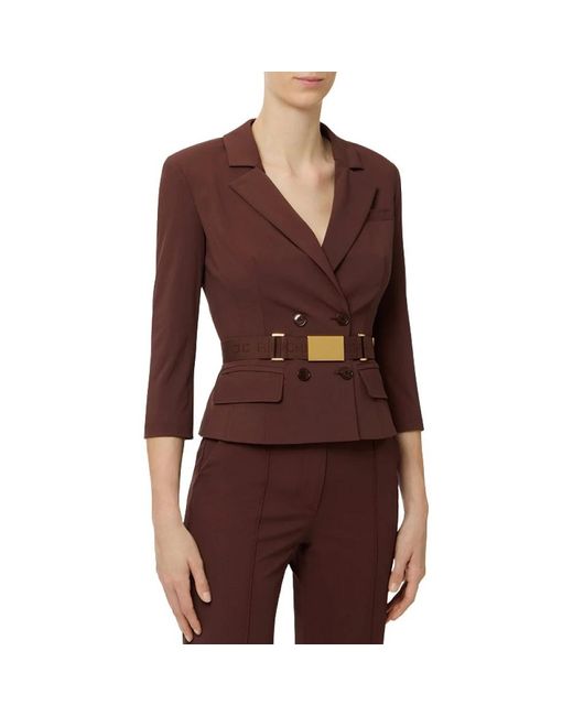 Elisabetta Franchi Purple Blazers