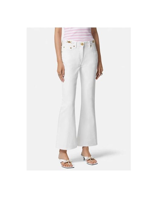 Versace White Cropped Jeans