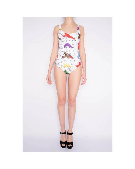 Jeremy Scott Red Swimsuits