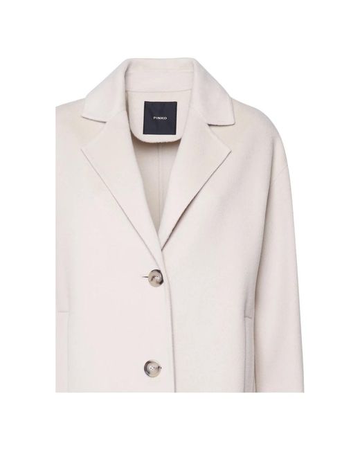 Pinko Natural Single-Breasted Coats