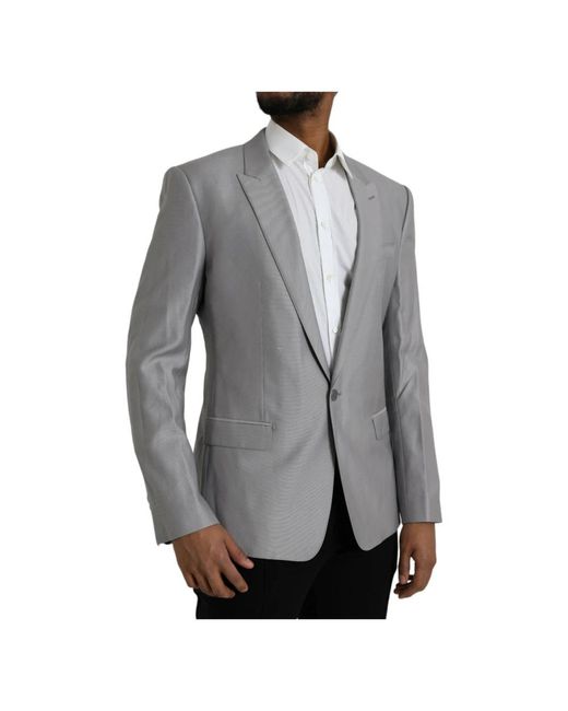 Dolce & Gabbana Gray Blazers for men