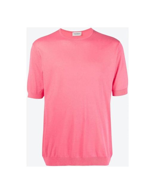 John Smedley Pink T-Shirts for men