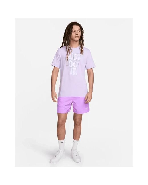 Nike Sportswear just do it t-shirt in Purple für Herren
