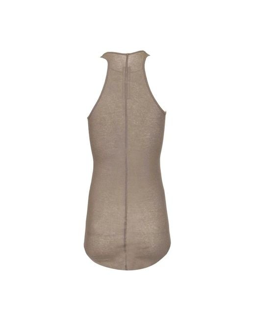 Rick Owens Brown Sleeveless Tops