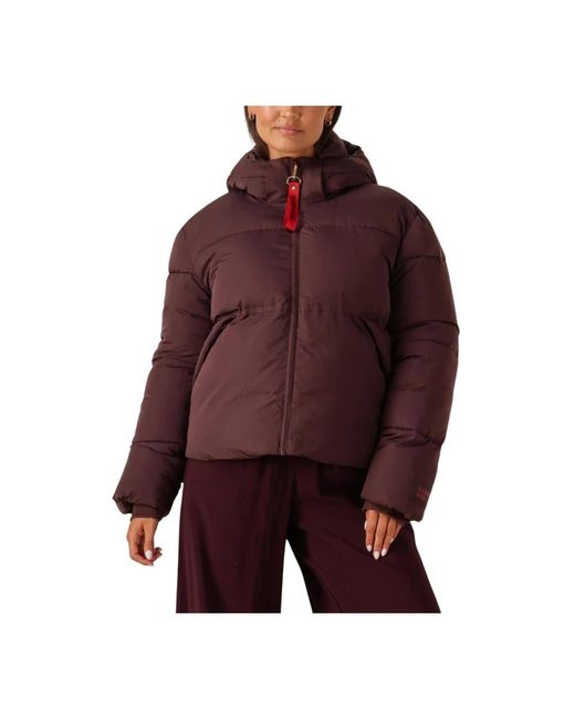Harper & Yve Jassen ,Bruin ,Wol Stijlvolle Karly-Co Jas Voor Vrouwen in het Purple