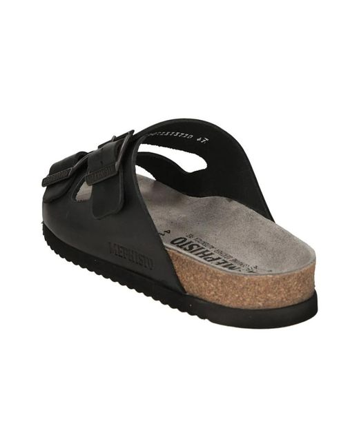 Mephisto Black Sliders for men
