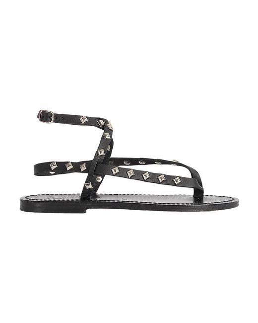 K. Jacques Brown Flat Sandals