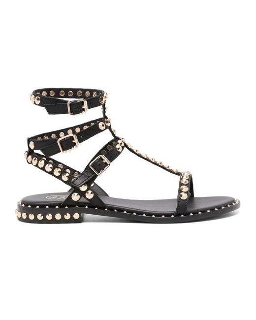 Ash Metallic Flat Sandals