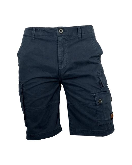 Aeronautica Militare Blue Casual Shorts for men