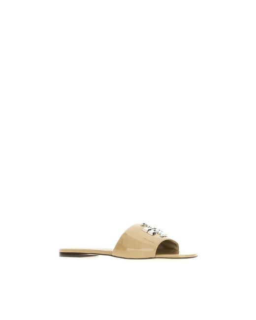 Tory Burch Eleanor Slide in het Natural