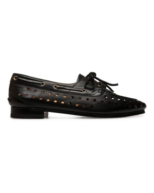 Bally Black Boat Shoes